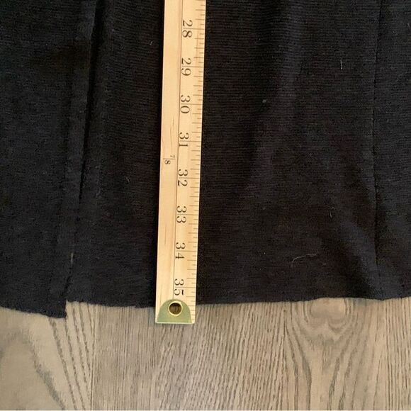 MAX STUDIO SILK BLEND HOODED CAPE WOMENS OS BLACK OPEN KNIT OPEN FRONT. - Picture 13 of 13